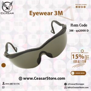 3M-SAFETY GLASSES MODEL (QX2000)تركب عليها عدسات طبيه