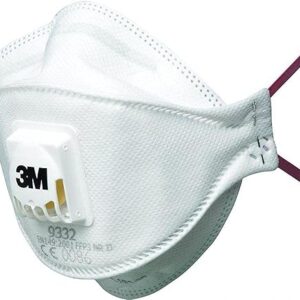 3M 9332 كمامة بفلتر   لون أبيض