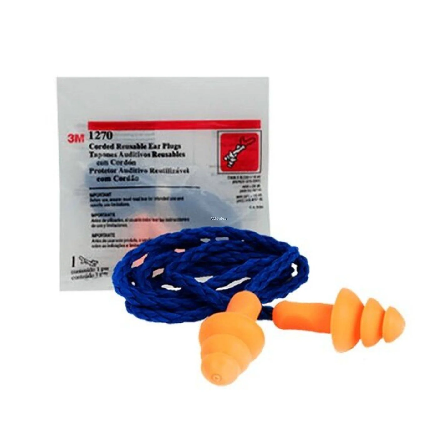 سدادات أذن 3M قابلة لإعادة الاستخدام - موديل 1270 | 3M Reusable Earplugs - Model 1270